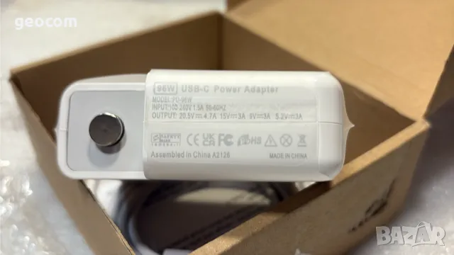 Type-C 96W ново зарядно (5/9/15/20V-96W,Комплект), снимка 5 - Захранвания и кутии - 49313352