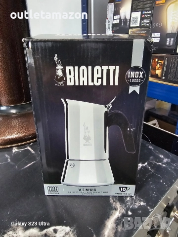 КАФЕВАРКА VENUS 10 ЧАШИ ИНОКС ИНДУКЦИЯ BIALETTI, снимка 7 - Кафемашини - 52749628