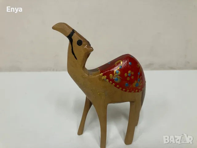 Статуетка на камила - дърворезба, снимка 3 - Статуетки - 49616474