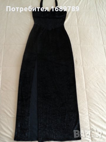 Официална бална дълга дамска рокля с цепка, снимка 4 - Рокли - 32560959