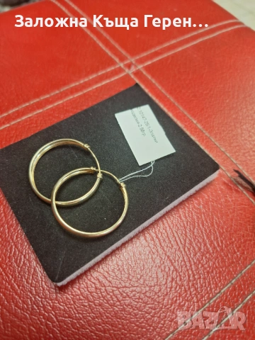 Дамски златни обеци - 2,58 гр., снимка 4 - Обеци - 53412198