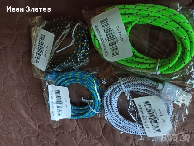 3A USB type C (USB-C) кабел за зареждане и пренос на данни - 2 м., снимка 2 - USB кабели - 37953672