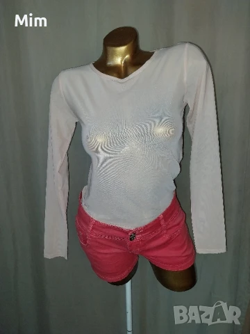 М Прозрачна блуза в светло розово и къси розови къси панталонки , снимка 7 - Къси панталони и бермуди - 50902243