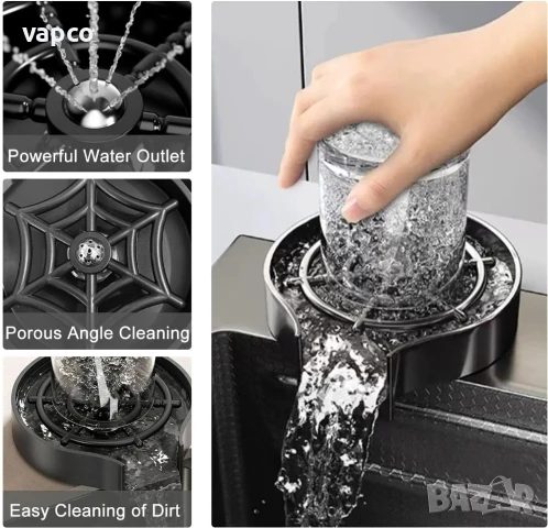 Мултифункционална кухненска мивка с двоен водопад и джоб за прибори, снимка 7 - Мивки - 51025134