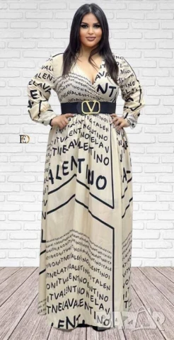 дълги рокли тип риза versace valentino garavani christian dior dolce gabbana louis vuitton , снимка 5 - Рокли - 50574326