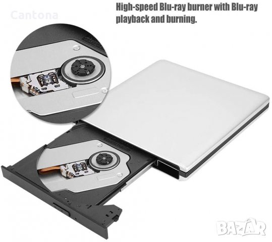 Външно Blu-Ray CD DVD RW  устройство, 3D Blu- Ray, USB 3.0, снимка 3 - Други - 35640229