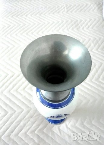 Рядка колекционерска холандска ваза Делфт, снимка 5 - Антикварни и старинни предмети - 32881362