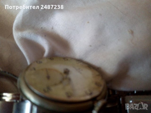 Стара мъжка омега,надпис на капака Acier 10420742,inoxudable,сто верижка, снимка 17 - Мъжки - 27706485
