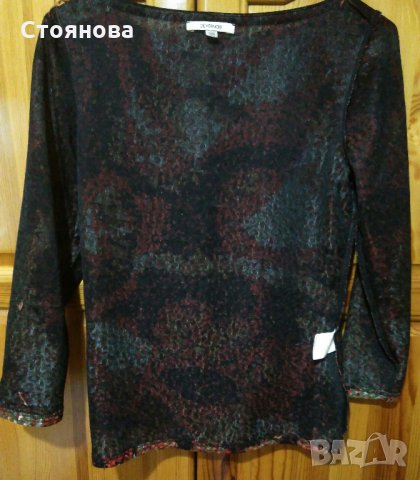 Дамска бутикова блуза "Devernois" (40)М, снимка 2 - Блузи с дълъг ръкав и пуловери - 26981557