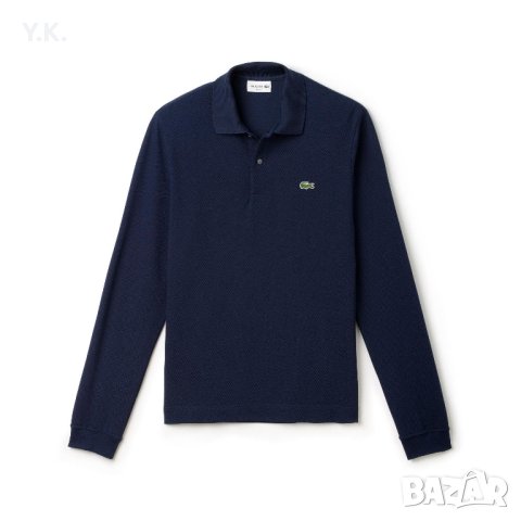 Оригинална мъжка блуза с яка Lacoste, снимка 3 - Блузи - 43361446