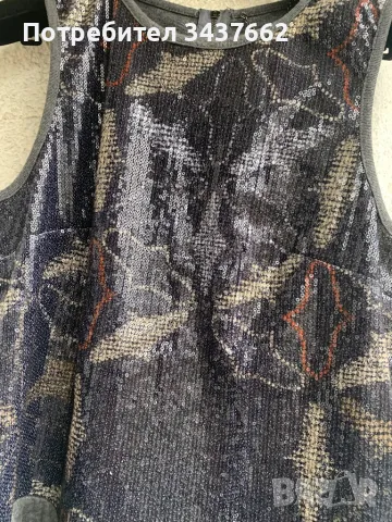 Топ пайети  Custo  Barcelona , снимка 2 - Корсети, бюстиета, топове - 49607394