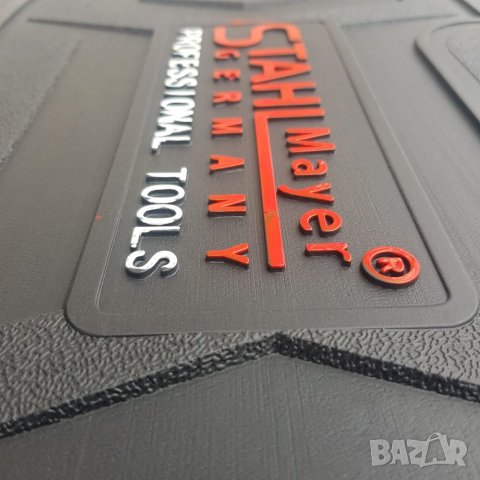 НОВ УСИЛЕН МОДЕЛ Немски куфар с инструменти 172ч Stahl Mayer Гедоре с 3бр тресчотка, снимка 3 - Гедорета - 33674174