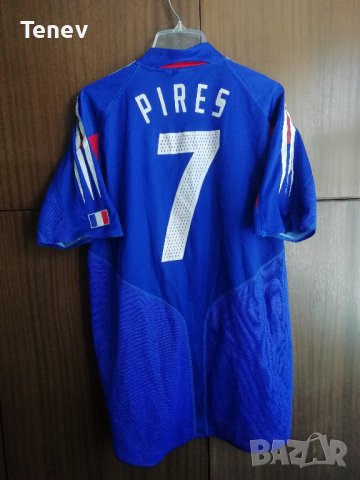 France Robert Pires #7 Adidas оригинална тениска фланелка Франция Пирес , снимка 2 - Тениски - 37962735