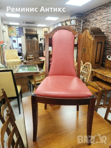 Столове от тиково дърво и кожа., снимка 3 - Столове - 51653066