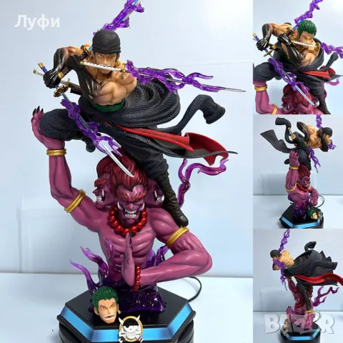 Аниме Фигурка Зоро Zoro 3000 Worlds One Piece светеща, снимка 2 - Колекции - 50284734
