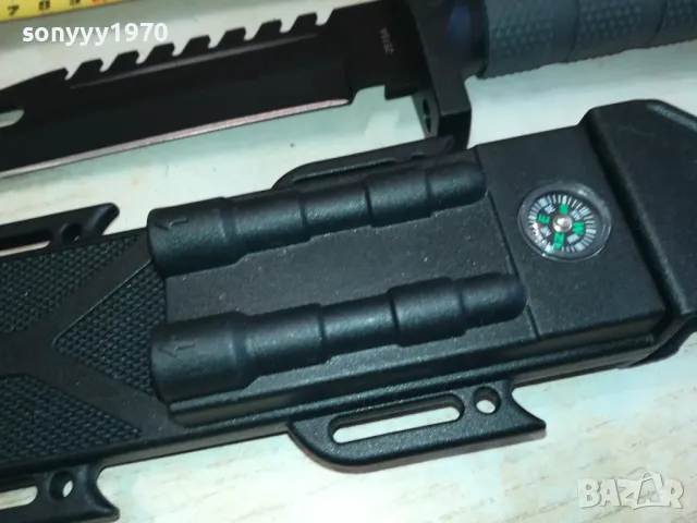 ГОЛЯМ НОЖ С МАСИВНА НОЖНИЦА С КОМПАС 1303251253, снимка 4 - Ножове - 49477888