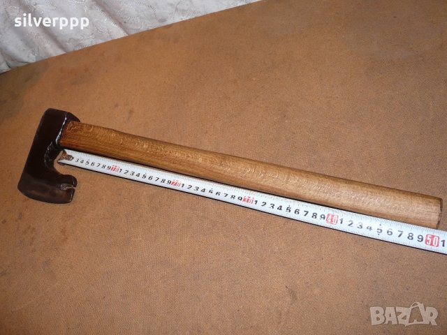  Стара българска инженерна брадва , снимка 4 - Антикварни и старинни предмети - 35038069