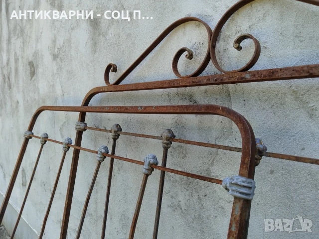 Комплект Стари Ковани Табли От Ретро Легло / 20 кг. , снимка 5 - Антикварни и старинни предмети - 50824262