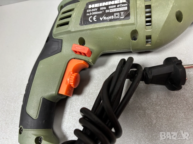 Ударна бормашина Heinner UMGP011, 650 W, 3000 об/мин, Автоматичен патронник, снимка 2 - Бормашини - 52882574