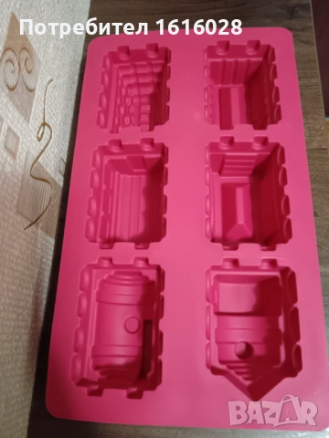 Силиконов молд с формички на влак - локомотив с вагончета, снимка 8 - Декорация за дома - 47815168