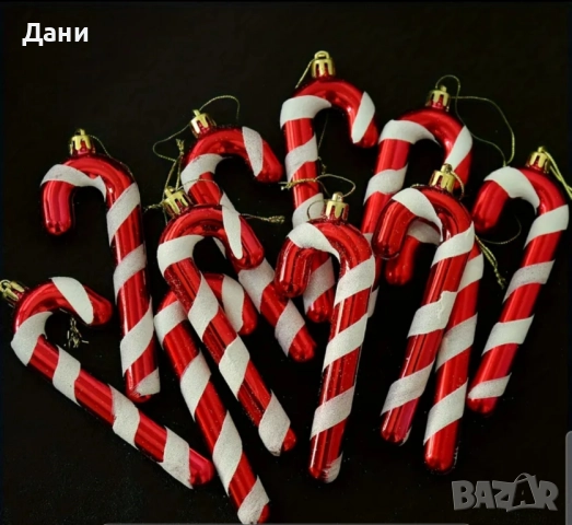 Коледни играчки бастуни, снимка 2 - Декорация за дома - 52584432