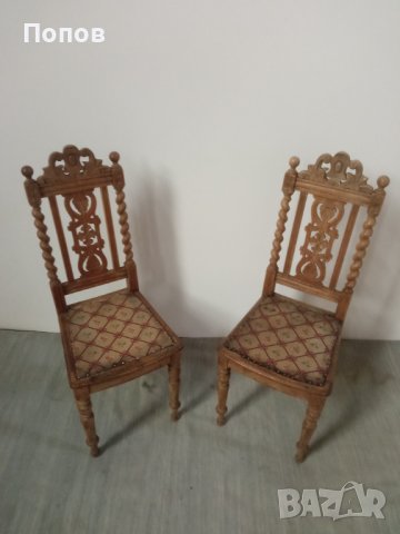 Английски антикварни столове, снимка 6 - Столове - 43232604