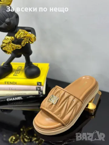 Miu Miu Дамски Чехли Миу Миу - 3 Налични Цвята Код E236, снимка 4 - Чехли - 50412240