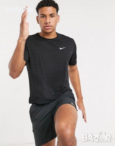 Nike Dri Fit Miler S Black, снимка 8 - Тениски - 36557854