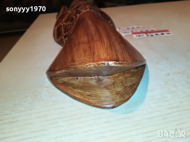 маска дървена жираф 50см 3012221226, снимка 7 - Антикварни и старинни предмети - 39143374