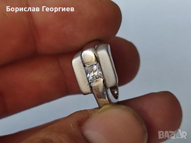 Сребърен пръстен 925 с родиево покритие, снимка 3 - Пръстени - 38002649
