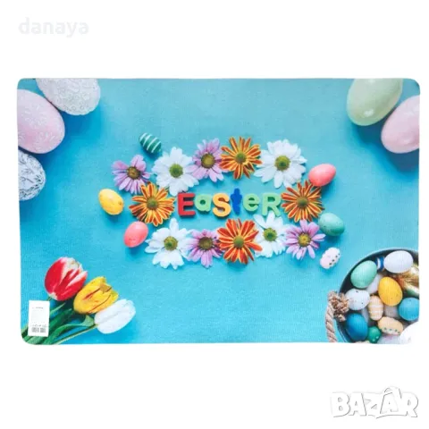 5677 Великденска постелка за врата, 59x39cm, снимка 3 - Платове и дамаски - 49117166