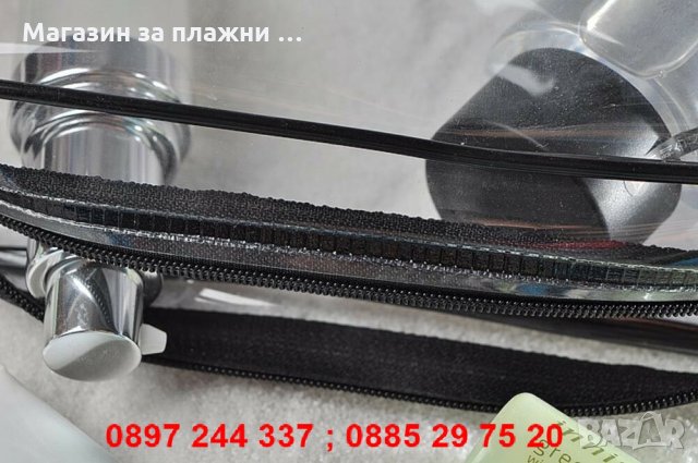 Прозрачни чантички с цип - комплект от 3 броя, снимка 9 - Други - 28269491