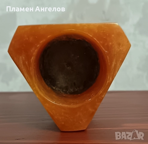 Моливник, държач за химикалки - Кехлибарен каталин, бакелит, снимка 4 - Антикварни и старинни предмети - 52094534