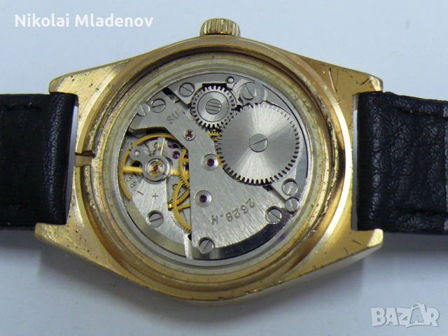 Съветски CORNAVIN/РАКЕТА Позлатен Мъжки ръчен часовник, работещ. Ден/Дата, снимка 18 - Мъжки - 51947231