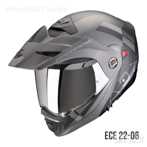 SCORPION ADX-2 GALANE Matt Black-Silver ТУРИСТ ПРОМО ADVANTURE 