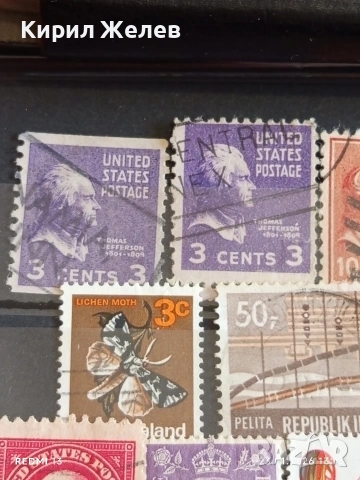 Стари пощенски марки от цял свят смесени АМЕРИКАНСКИ ПРЕЗИДЕНТИ за КОЛЕКЦИЯ 51590, снимка 4 - Филателия - 53199358