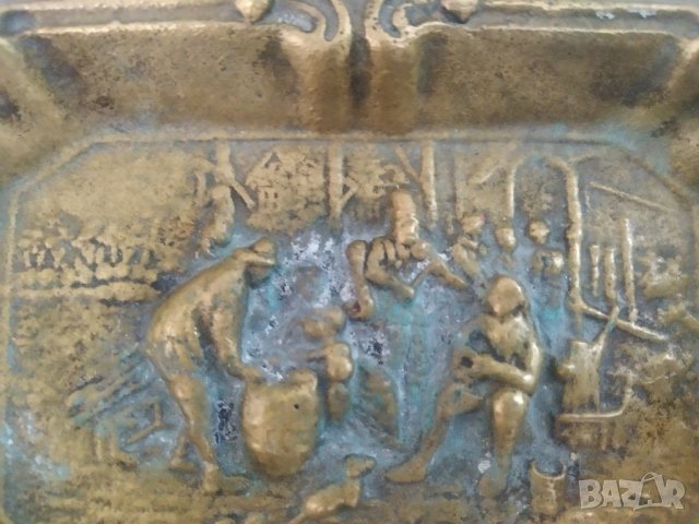 стар бронзов пепелник, снимка 3 - Антикварни и старинни предмети - 37838788