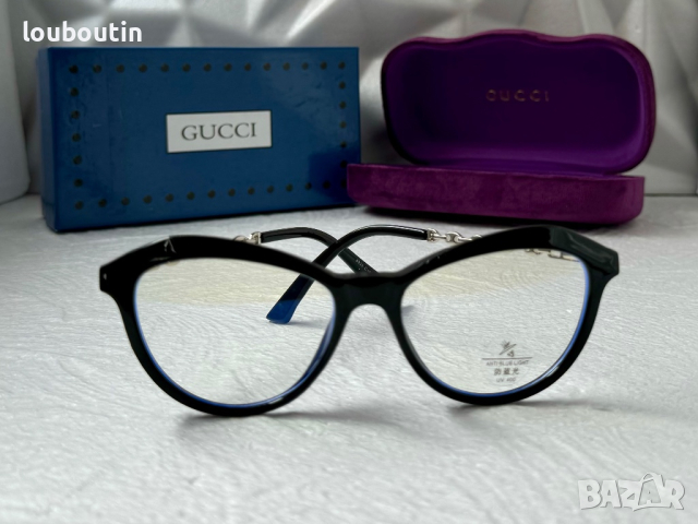 Gucci диоптрични рамки.прозрачни слънчеви,очила за компютър, снимка 5 - Слънчеви и диоптрични очила - 44884158