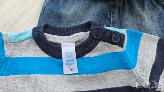 Бебешки дънки и пуловер 0-3 месеца, снимка 10 - Комплекти за бебе - 49833101