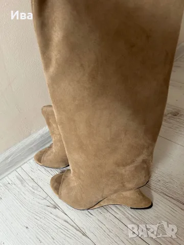 Нови велур , снимка 2 - Дамски боти - 49869923