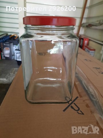 Стъклени буркани с капачки 1литър, снимка 7 - Прибори за хранене, готвене и сервиране - 37834836