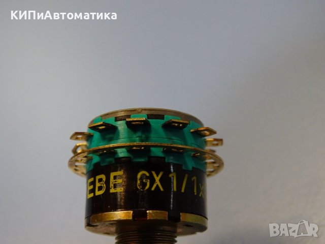 Галетен превключвател EBE 1/1x12 UT12AG rotary switch, снимка 4 - Резервни части за машини - 40620550