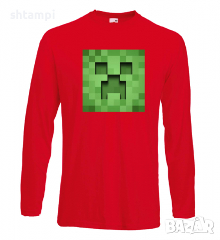 Мъжка тениска Creeper Face 3,майнкрафт,Minecraft,Игра,Забавление,подарък,Изненада,Рожден Ден., снимка 15 - Тениски - 36492795