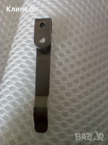 Черен стоманен клипс за нож , снимка 3 - Ножове - 47735681