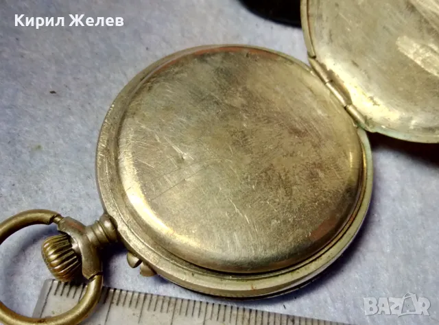 СТАРИНЕН ДЖОБЕН ЧАСОВНИК с ПОСРЕБРЕН КРАСИВО ФЛОРАЛНО ОРНАМЕНТИРАН ЗАДЕН КАПАК За КОЛЕКЦИЯ 49662, снимка 12 - Антикварни и старинни предмети - 48609760