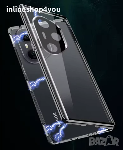 Двоен Магнитен Кейс за Honor 400 5G / Lite / Pro със защита на камерите, снимка 3 - Калъфи, кейсове - 51368726