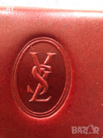 Дамско портмоне естествена кожа  Yves Saint Laurent, снимка 1 - Портфейли, портмонета - 32323666