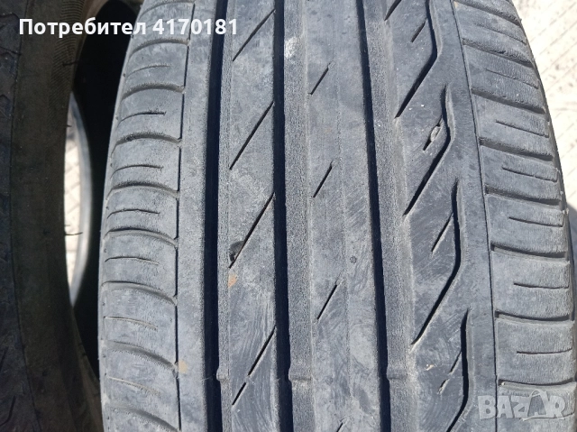 195 65 15 гуми 2.бр 7.милиметра граифер лятно Bridgestone turanza , снимка 3 - Гуми и джанти - 51808133