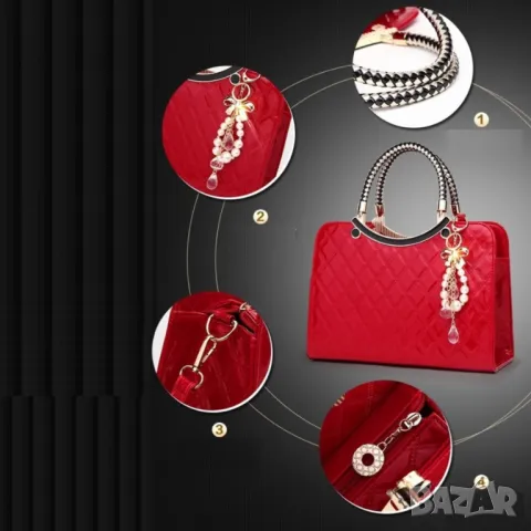 Дамска чанта Black 1138, снимка 9 - Чанти - 47924796