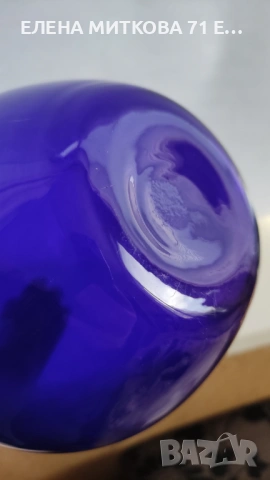 Голяма ваза от ръчно издухано стъкло, снимка 4 - Вази - 53557054